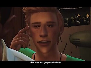 The Sims 4 twink gets his gay ass fucked after a steamy shower